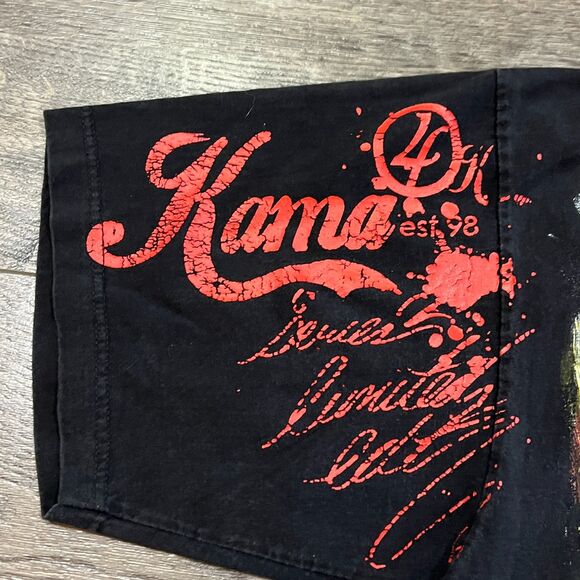 Vintage 90s KAMA 4K Hand Painted Michael Jordan Art Mural Tee Shirt - Men's 4XL - Picture 3 of 8